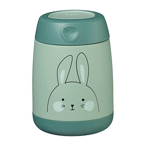 b.box Baby lunchbox van roestvrij staal, geïsoleerd, 210 ml, So Bunny Green