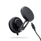 SP CONNECT Charging Suction Mount Pro, universele telefoonhouder voor in de auto met oplaadfunctie, smartphonehouder auto