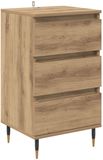 vidaXL - Dressoir - artisanaal - eikenkleurig - 35 x 40 x 70 cm - Bewerkt hout