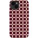 Selencia Vivid Backcover met MagSafe voor de Apple iPhone 14 - Check This Burgundy