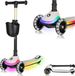 LIONELO Mey Kinderstep – LED-verlichting in wielen & voetplateau – Inklapbaar stuur – Antislip deck – Mandje – ABEC-7 lagers – 4 hoogteposities – Tot 50 kg – Vanaf 3 jaar – Ergonomisch – Rem – Direct gebruiksklaar