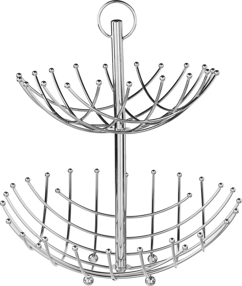 SG Secret de Gourmet Fruitschaal op 2 etages, grijs