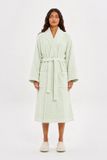 The Linen Room Katoenen Badjas – 450 GSM – 100% Katoen – Hotelkwaliteit – Unisex – Saliegroen-XXL