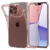 Spigen Crystal Flex Hoesje Geschikt voor Apple iPhone 13 Pro Max Transparant Roze