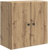 vidaXL Wandkast 59 x 31 x 60 cm Bewerkt hout Artisanaal eiken