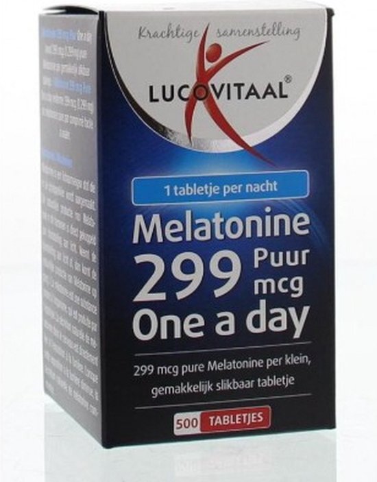Lucovitaal Lucovitaal Melatonine Puur 0.299mg Tabletten 500st