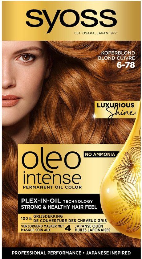 SYOSS Oleo Intense 6-78 Koperblond - Permanente Haarverf - 1 stuk