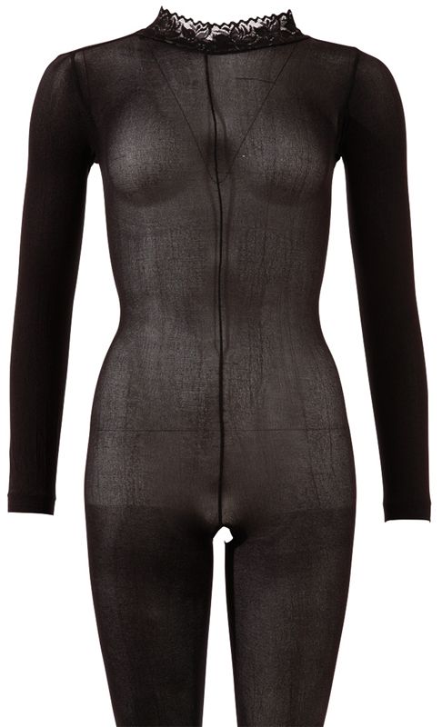 Mandy Mystery Line Catsuit met kraagje S/M