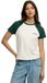 Superdry Essential Logo Retro T-shirt Dames Woestijn gebroken wit/Emailgroen