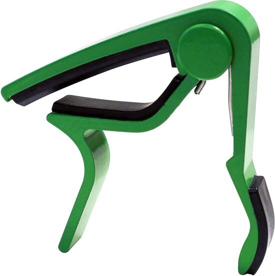 Ã�engus Gitaar Capo Deluxe - voor gitaren met stalen snaren â€“ green metallic