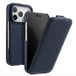Melkco Étui magnétique vertical à rabat pour iPhone 18 Pro/17 Pro - Bleu
