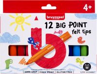 Bruynzeel Viltstift Kids Big Point 12 Assorted Colours