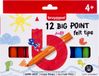 Bruynzeel Viltstift Kids Big Point 12 Assorted Colours