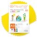 Kleurpapier, verpakking met 50 vellen A3, 80 g, kleurrijk papier voor knutselwerk, printer, scrapbooking, ideaal voor Origami, Papyroflexia, kantoor en school (sterk geel, 50 h)