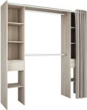 CBA Verlengbare kleerkast Diana 115/190 cm-Shannon eik