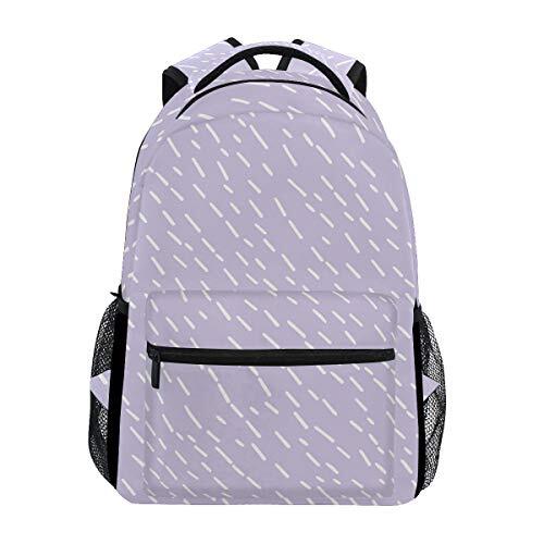 FANTAZIO Rugzakken Regen School tas weven Daypack met rits OneSize 4