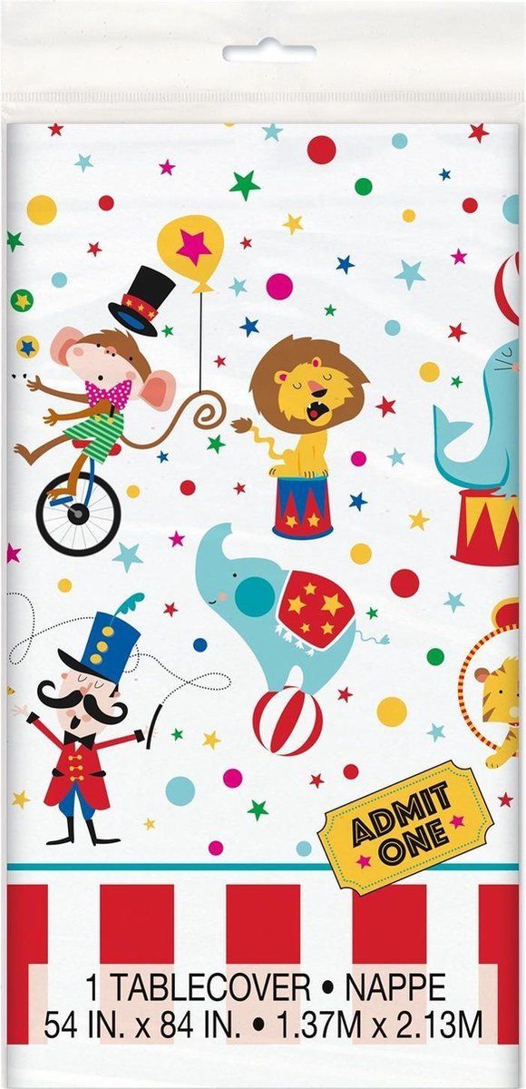 Unique Tafelkleed Circus 137 X 213 Cm Multicolor