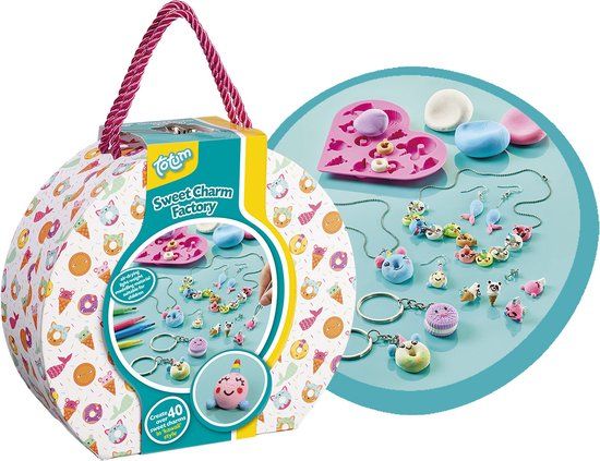 Totum Sweet Charm Factory knutsel koffertje sieraden, armbandjes en accessoires maken creatief speelgoed cadeautip