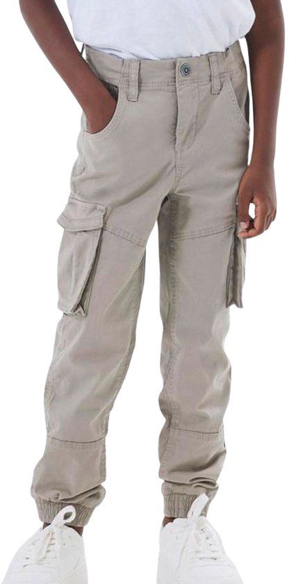 NAME IT NKMRYAN Cargo Broek Jongens - Elephant Skin - Maat 152