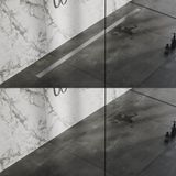 Brauer Douchegoot met Multifunctioneel Rooster en Flens - 180 cm - Rvs Geborsteld