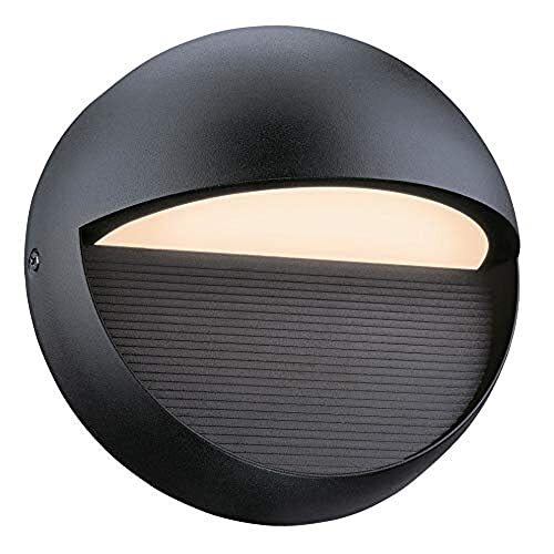 Westinghouse Lighting 6579040 wandlamp met één vlam, dimbare LED-wandlamp, voor buiten, uitvoering in gestructureerd zwart met melkglas