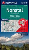 KOMPASS Wanderkarte 95 Nonstal, Mendelpass, Val di Non, Passo della Mendola 1:50.000