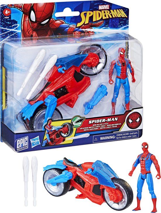 Hasbro Spider-Man Web Blast Motor Speelgoedset met Actiefiguur
