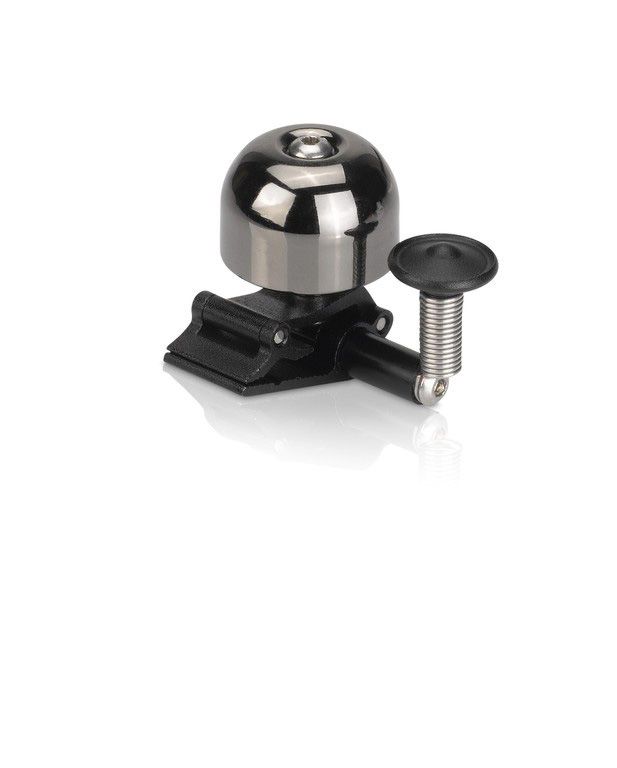 XLC Bel Mini Aluminium Donker Zilver