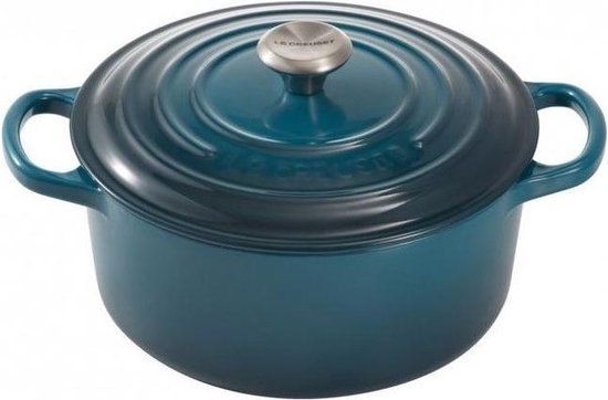 Le Creuset Braadpan Signature - Deep Teal - 24 cm / 4.2 liter