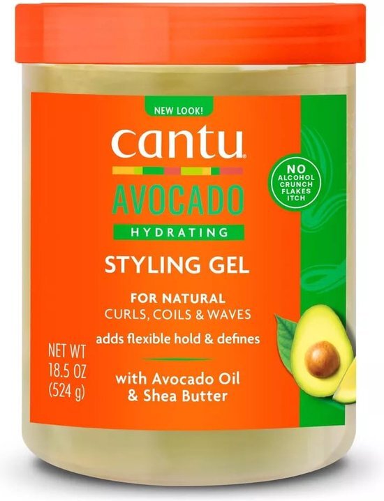 Cantu Avocado Hydrating Gel Flexible Hold 18.5oz