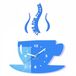 FLEXISTYLE Mok Time for Coffee Wandklok