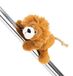 62733 MagNICI 62733 Leeuw King Kimari, knuffeldier met magneet, bruin, 12 cm