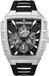 POLICE ILG of Switzerland AG Horloge Tough Gear Mannen Polshorloge Zwart Leer Mineraalglas 46mm 5 ATM