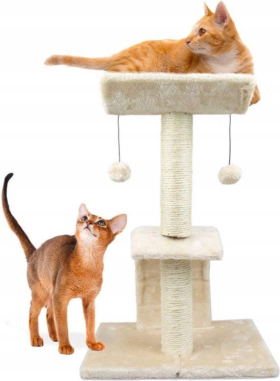 Nobleza Katten Krabpaal - Beige - 60cm