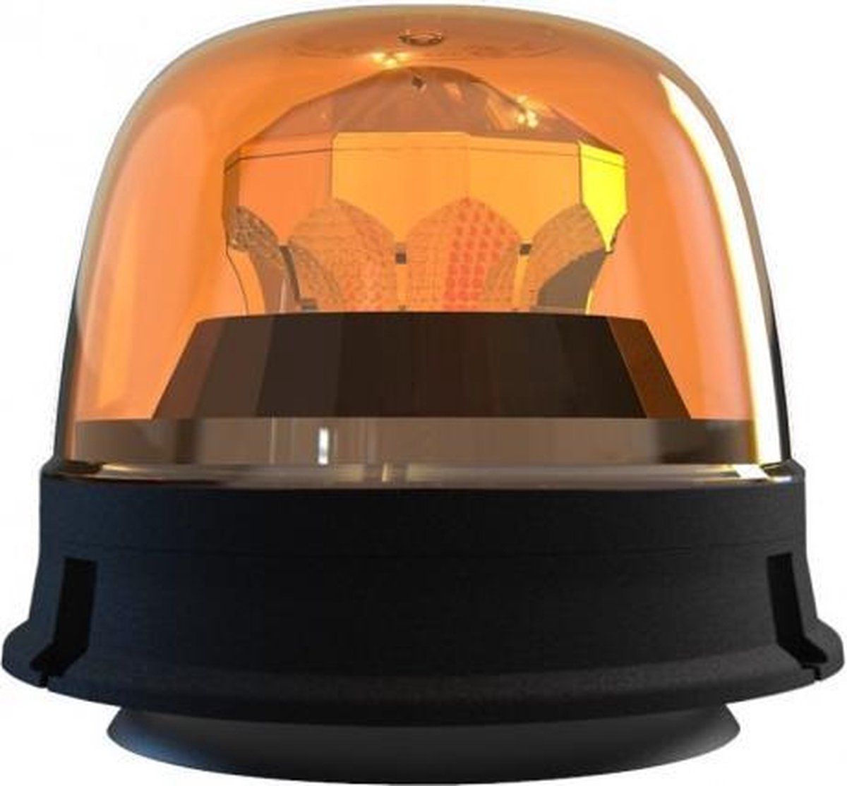 ABC-LED ORANJE dak zwaailicht - 12V/24V - 10 LED - R65 / R10 - magnetisch