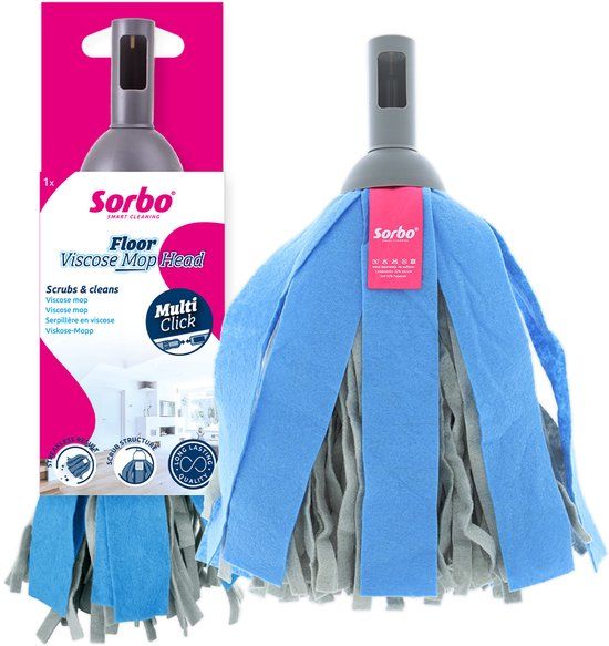 Sorbo Floor Viscose Mop Head - Blauw