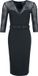 Voodoo Vixen Spider Web Lace Pencil Dress Dames Midi-jurk - zwart - XXL