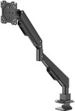 Hama Monitorarm - 1 monitor - in hoogte verstelbaar - zwenk, kantelbaar - met gasveer - Zwart