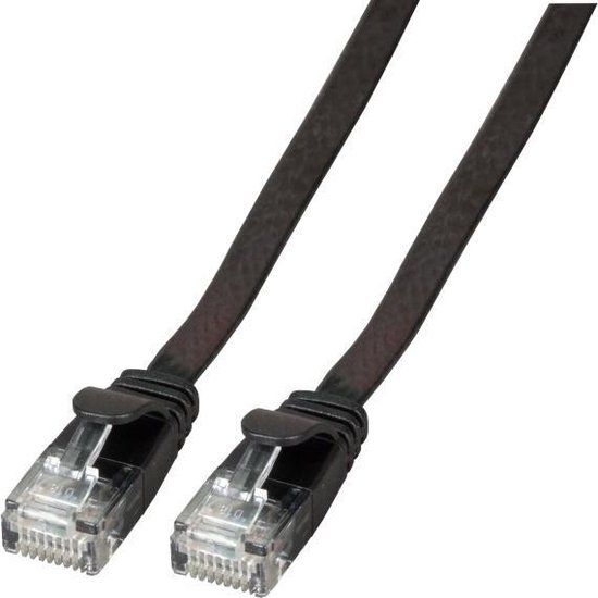 EFB Elektronik K8107SW.3 RJ45 Netwerkkabel, patchkabel CAT 6A U/UTP 3.00 m Zwart