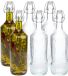 Secret de Gourmet Beugelfles / Weckfles - 6x - transparant glas - luchtdicht - 1 liter