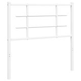 vidaXL Hoofdbord 100 cm metaal wit