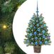 vidaXL Kunstkerstboom met 150 LED, Groen, 95 cm, PE en PVC