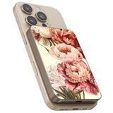 Selencia Vivid Powerbank 5.000 mAh - Draadloze Powerbank - Geschikt voor MagSafe en Qi - Desert Gold / Vintage Peony
