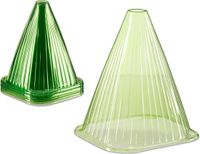 Relaxdays plantenhoed - set van 24 - tegen vorst, vogels & slakken - PVC - groen