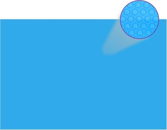 vidaXL Zwembadhoes - rechthoekig - 600x400 cm - Blauw