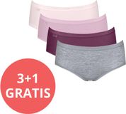 Sloggi Women Basic+ Midi (4-pack) - dames slip - katoen - multicolor