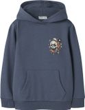NAME IT Jongens Sweater NKMBASTIAN LS SWE WH BRU BOX PS NOOS - Vintage Indigo