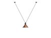 DCW Suspension Lampe Gras 323 L, conique, cuivre brut/blanc