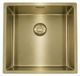 Pure.Sink Comfort PVD Gouden spoelbak 40x40 cm 10mm radius onderbouw, vlakbouw en opbouw PCM4040-60