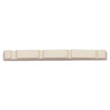Partsland Plastic Saddle Pre-Notched Electric Bass, 4-snarige Electric Bass 4-snarig wit